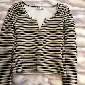 Cropped Ribbed Hollister Top